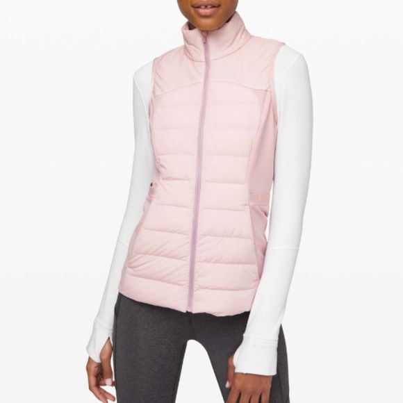 Lululemon Down for It All Vest Pink Size 4 - Picture 3 of 9